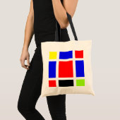 Verkleurde vierkantjes 02 tote bag (Voorkant (product))