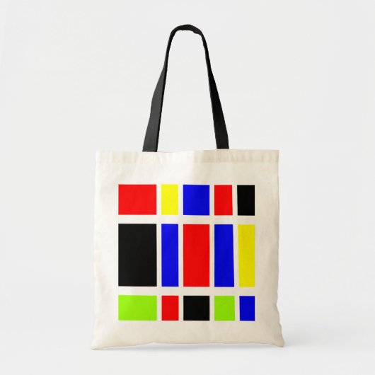Verkleurde vierkantjes 03 tote bag (Voorkant)