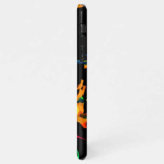 Verkleurde vlammen iPhone hoesje (Linkerkant)