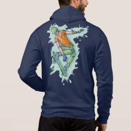 Verkleurde vliegskater, grappige illustratie hoodie