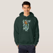 Verkleurde vliegskater, grappige illustratie hoodie (Voorkant volledig)