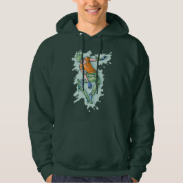 Verkleurde vliegskater, grappige illustratie hoodie
