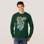 Verkleurde vliegskater, grappige illustratie t-shirt (Voorkant volledig)