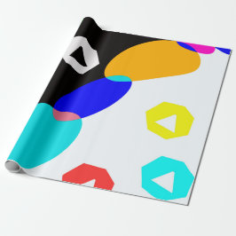 Verkleurde vormen cadeaupapier