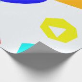 Verkleurde vormen cadeaupapier (Hoek)