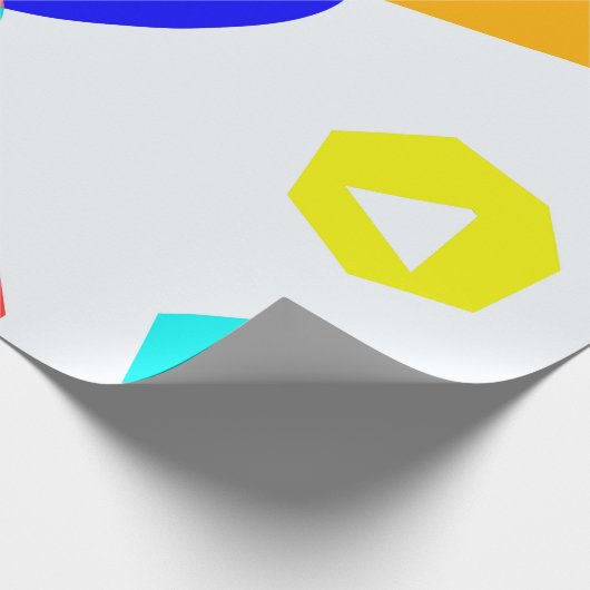 Verkleurde vormen cadeaupapier (Hoek)