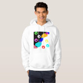 Verkleurde vormen hoodie (Voorkant volledig)