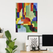 Verkleurde vormen (I) door August Macke Poster (Thuiskantoor)