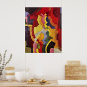 Verkleurde vormen (III) door August Macke Poster (Keuken)