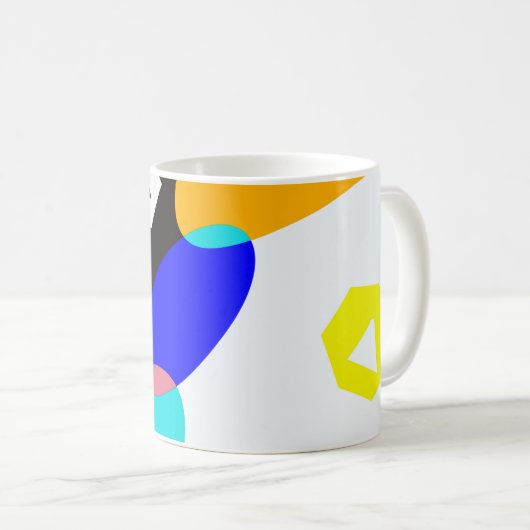 Verkleurde vormen koffiemok (Voorkant rechts)