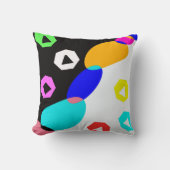 Verkleurde vormen kussen (Voorkant)