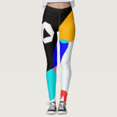 Verkleurde vormen leggings (Voorkant)