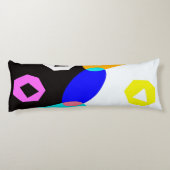 Verkleurde vormen lichaamskussen (Achterkant)