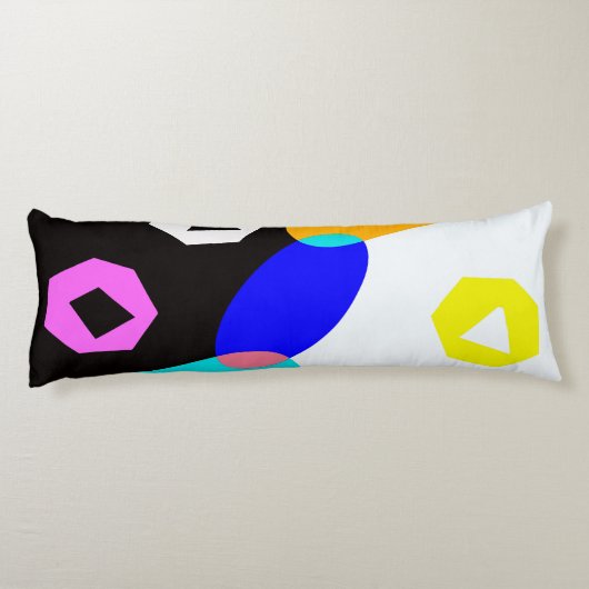 Verkleurde vormen lichaamskussen (Achterkant)