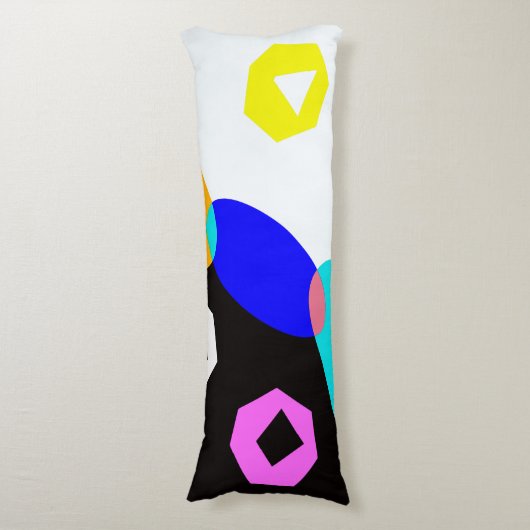 Verkleurde vormen lichaamskussen (Voorkant Verticaal)