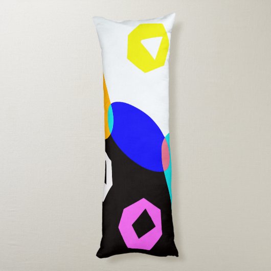 Verkleurde vormen lichaamskussen (Achterkant (Verticaal))