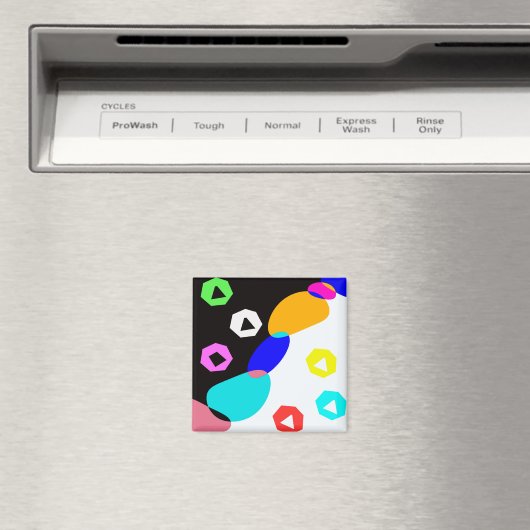 Verkleurde vormen magneet (Insitu (Vaatwasser))