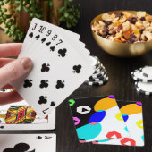 Verkleurde vormen pokerkaarten (Insitu)