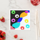 Verkleurde vormen servet (Insitu)