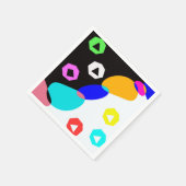 Verkleurde vormen servet (Hoek)