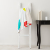 Verkleurde vormen sherpa deken (In situ)