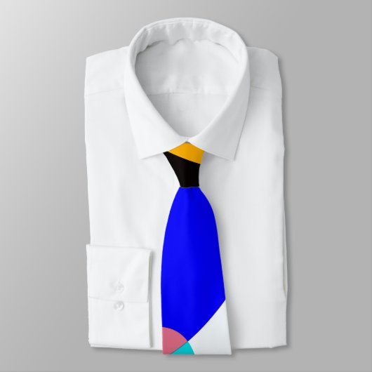 Verkleurde vormen stropdas (Gebonden)