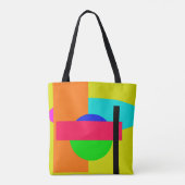 Verkleurde vormen tote bag (Achterkant)