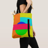 Verkleurde vormen tote bag (Dichtbij)