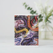 Verkleurde wijnstokken 1 briefkaart (Staand voorkant)