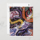 Verkleurde wijnstokken 1 briefkaart (Voorkant / Achterkant)