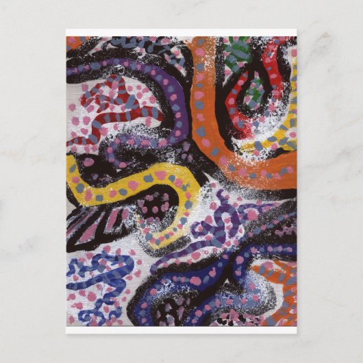 Verkleurde wijnstokken 1 briefkaart (Voorkant)