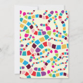 Verkleurde Worms-uitnodigingen Kaart (Voorkant)