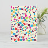 Verkleurde Worms-uitnodigingen Kaart (Staand voorkant)