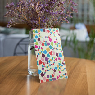 Verkleurde Worms-uitnodigingen Kaart