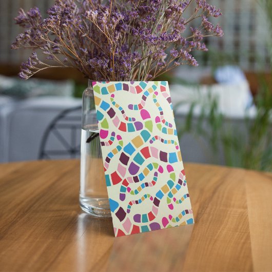 Verkleurde Worms-uitnodigingen Kaart