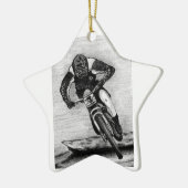 Verkleuring van de bergachtige bike Ride-keramisch Keramisch Ornament (Links)