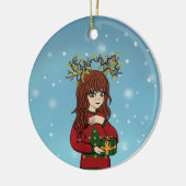 Verkleuring van Japanse anterieure keramische bome Keramisch Ornament (Links)