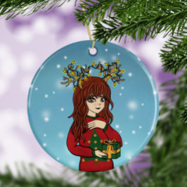 Verkleuring van Japanse anterieure keramische bome Keramisch Ornament