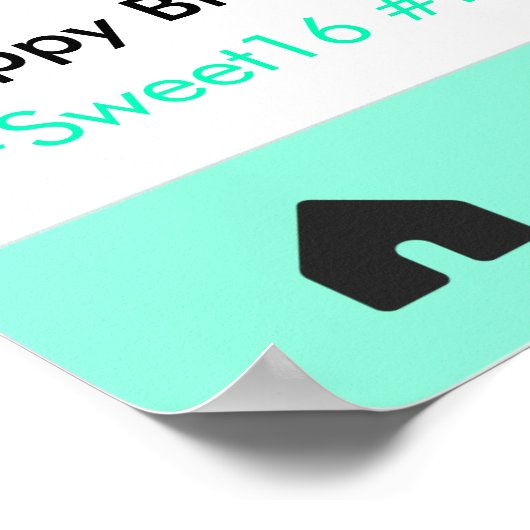 Verkleuring van Lijst van geboortedag Prop Foto Bo Poster (Hoek)