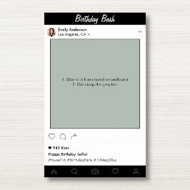 Verkleuring van Lijst van geboortedag Prop Foto Bo Poster