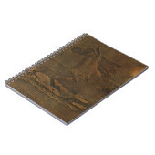 Verkleuring van wild bevruchte paardenbont met een notitieboek (Linkerzijde)