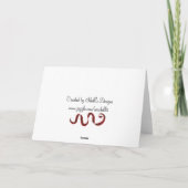 Verkleuringen van de duizelingbomen feestdagen kaart (Achterkant)