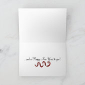 Verkleuringen van de duizelingbomen feestdagen kaart (Binnen)