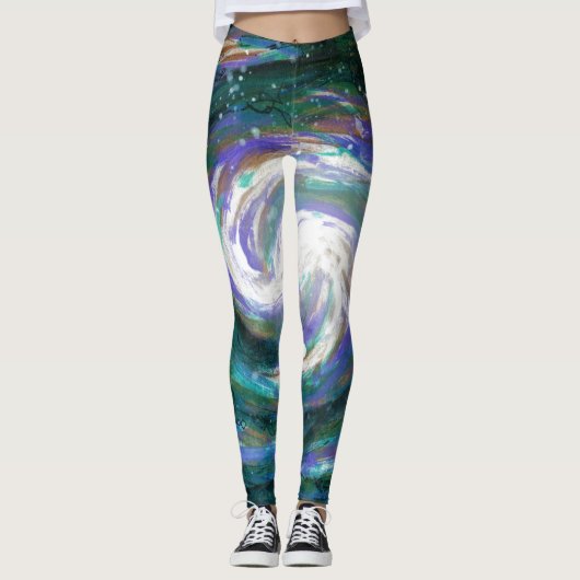 Verkleven melkweg leggings (Voorkant)