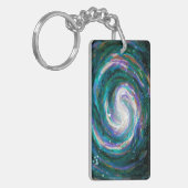 Verkleven melkweg sleutelhanger (Voorkant Links)