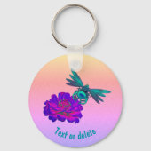 verklikkervlieg op ventilator gepersonaliseerd sleutelhanger (Achterkant)