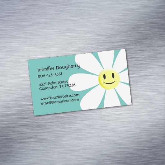 verklikster magnetisch visitekaartje (Voorbeeld)