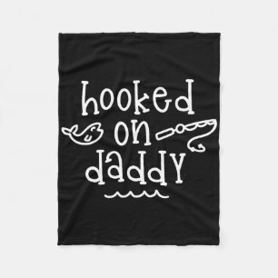Verknocht Aan Papa Grappige Visser Vaderdag Visser Fleece Deken
