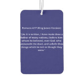 Verkocht! Faith Quote met Lavender Text op Midnigh Luchtverfrisser (Achterkant)