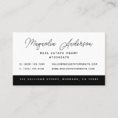Verkocht foto Real Estate Agent Visitekaartje (Achterkant)